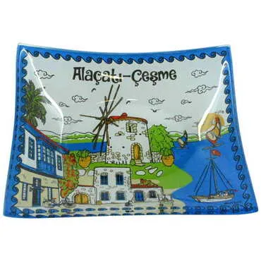 Alacati Region Themed Decorative Glass Appetizers 12X14 Cm - 3