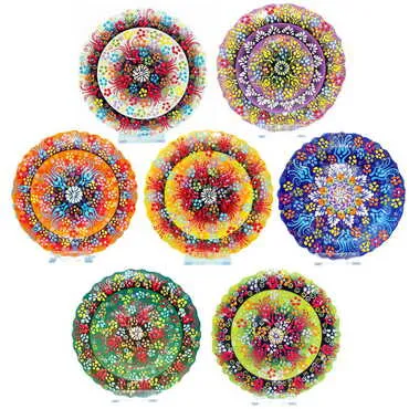 Toptan 18 Cm Kabartma Tabak - 2