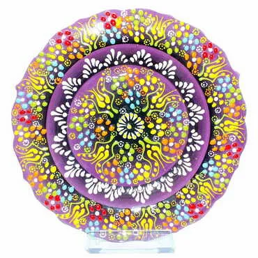 Toptan 18 Cm Kabartma Tabak - 6