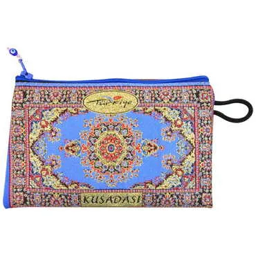 Kusadasi Themed Turkish Woven Purse 100x155 mm - 4