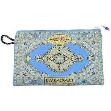 Kusadasi Themed Turkish Woven Purse 100x155 mm - 5