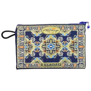 Kusadasi Themed Turkish Woven Purse 100x155 mm - 8