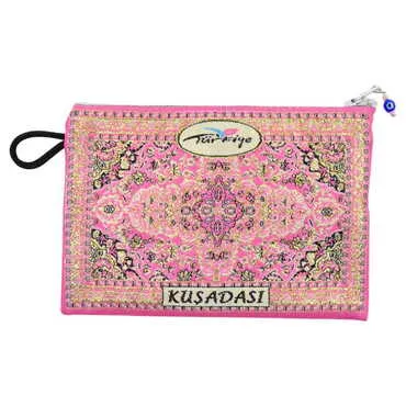 Kusadasi Themed Turkish Woven Purse 100x155 mm - 10
