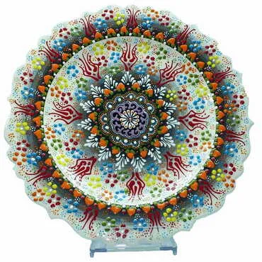 Turkish Ceramic Relief Plate 30 Cm - 6
