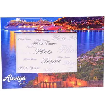 Toptan Alanya Temalı Uv Baskılı Fotoğraf Çerçevesi 10x15 cm - 4