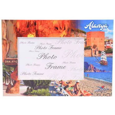 Toptan Alanya Temalı Uv Baskılı Fotoğraf Çerçevesi 10x15 cm - 5